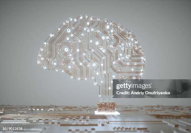 artificial intelligence - circuit board fotografías e imágenes de stock