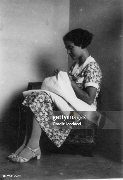 1930s. florence tuscany italy young woman portrait - 1930 stock pictures, royalty-free photos & images