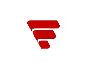 Letter F icon alphabet symbol.