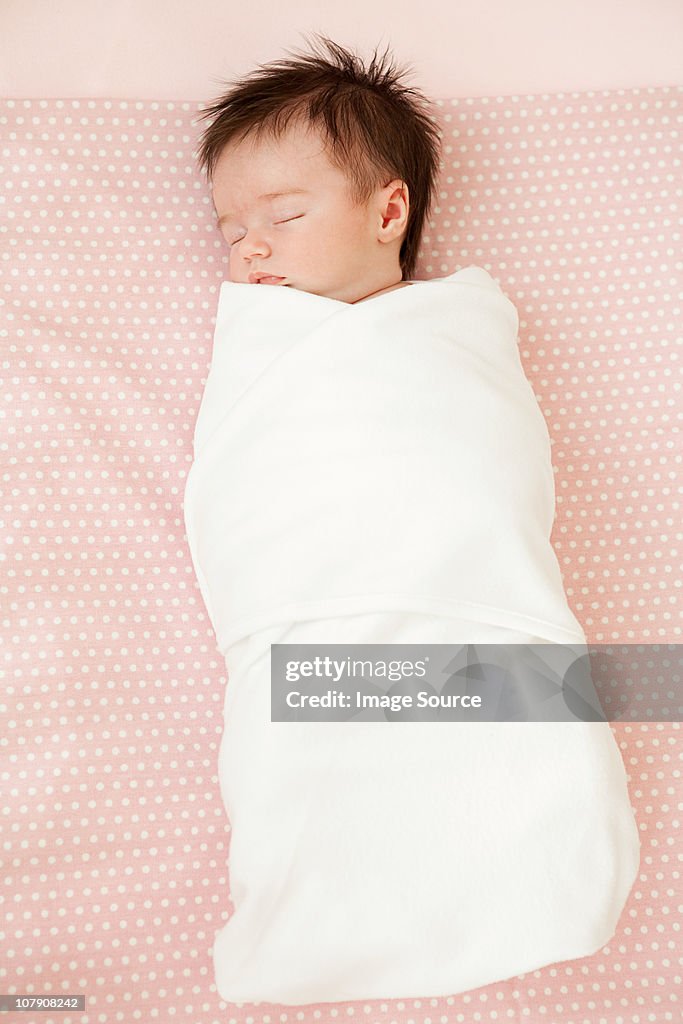 Baby in swaddling