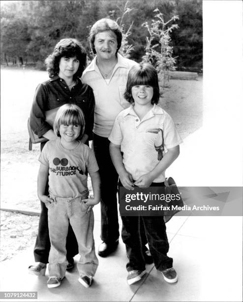 Adam Rich, 12 year old star of "Eight is Enoef" arrived in Sydney today, to attend the 1981 Logies Presentation. Pictured with his young Brother,...