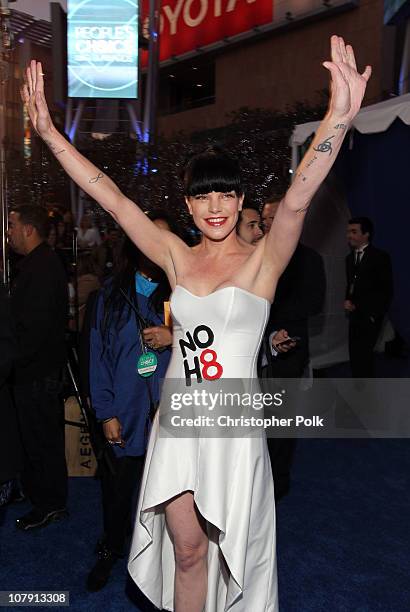 Actress Paulie Perrette attends the 2011 People's Choice Awards at Nokia Theatre L.A. Live on January 5, 2011 in Los Angeles, California.