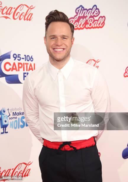 Olly Murs attends the Capital FM Jingle Bell Ball at The O2 Arena on December 08, 2018 in London, England.