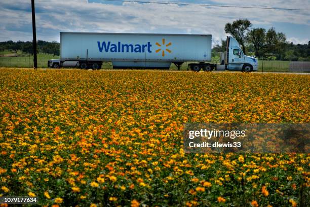carro de walmart - walmart truck fotografías e imágenes de stock