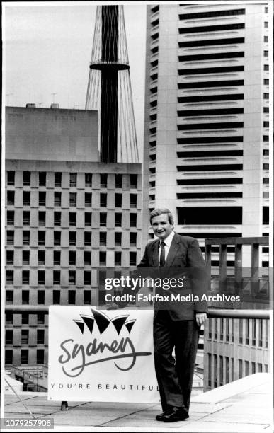 The Premier a tip the Shereton Wentworth with city background, and displaying the logo and slogan.The Premier of NSW Mr.Nick Greiner today unveiled...