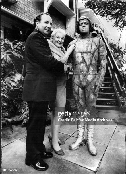 Nuclear II and Wayside Chapel - Rickky being welcomed to the Chapel by the Rev. Ted Noffs. Also in the picture is Comedienne, Miss Anna Russell who...