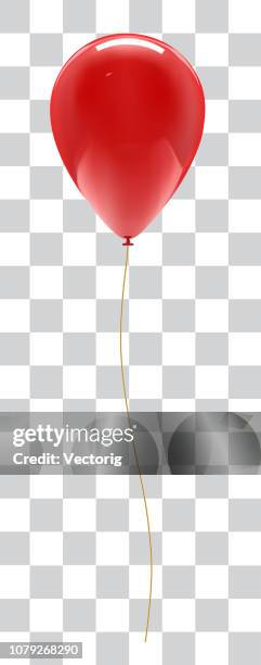 balloon isolated on white background with reflection - ballon or stock illustrations