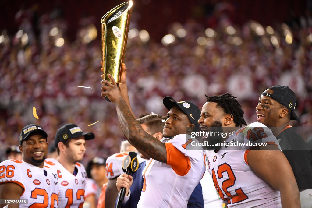 College Football Playoff National Championship Presented By AT&T - Alabama v Clemson