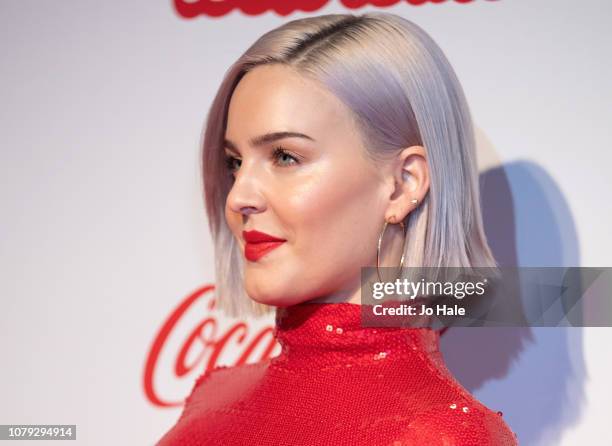 Anne Marie attends the Capital FM Jingle Bell Ball at The O2 Arena on December 08, 2018 in London, England.