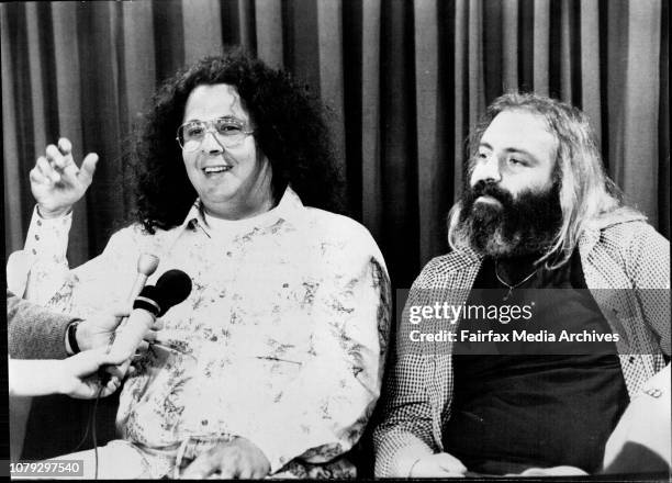 Flo Howard Left to Right Mark Volman and Howard Kaylan at their Press Conference ...