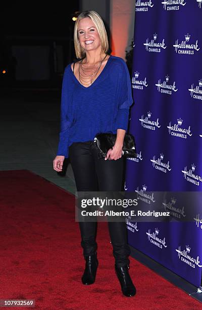 Actress Sherry Stringfield sarrives to Hallmark Channel's 2011 TCA Winter Tour Evening Gala on January 7, 2011 in Pasadena, California.