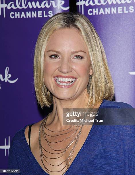 Sherry Stringfield arrives at the Hallmark Channels' Winter 2011 Critics Association Press Tour evening gala held at Tournament House on January 7,...