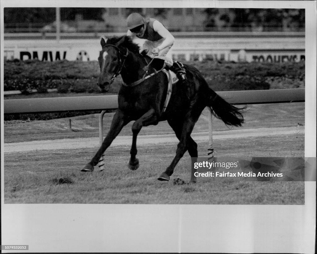 Rosehill Races: Race 4 - Winner No 3 Anythingss Possible. Jockey D. Beadman.Anythings Possible, ridden by Darren Beadman, clears out to win the Tooheys Draught Winter Cup at Rosehill yesterday.