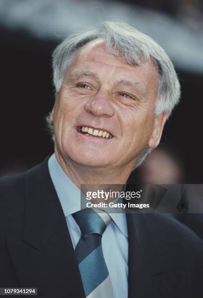 Porto Manager Bobby Robson smiles before a UEFA Champions League Match against Barcelona at The Nou Camp on April 27, 1994 in Barcelona, Spain.