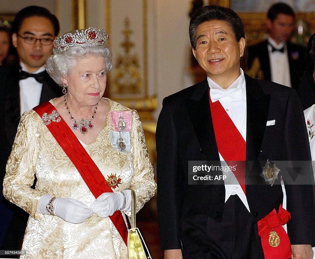 Britain's Queen Elizabeth II and Preside