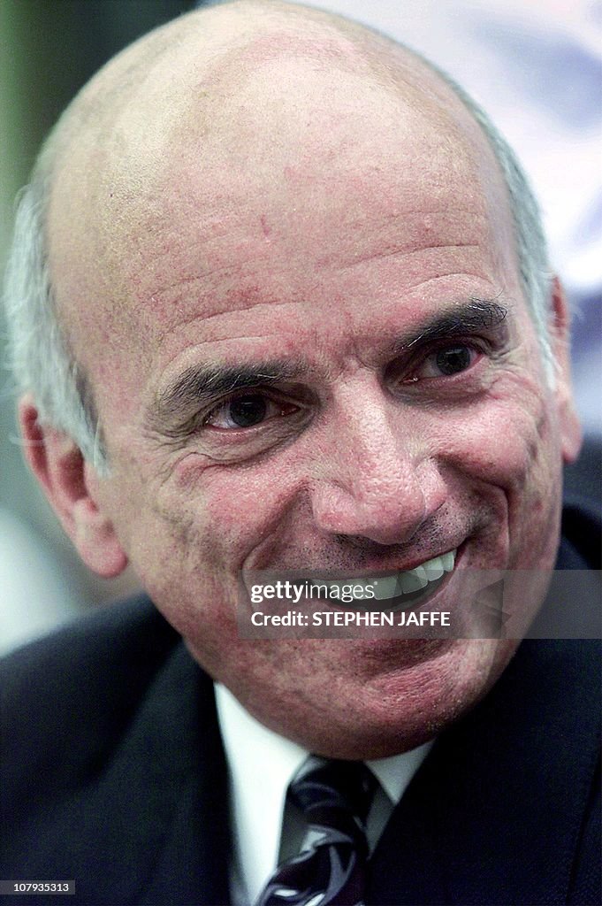 US businessman Dennis Tito laughs prior