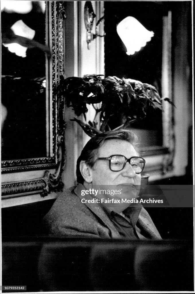 Pics of A.B.C. Radio announcer John West, taken in sweethearts cafe at kings cross.