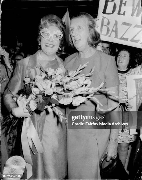 During the filming the Prime Minister and his wife Margaret are greeted by Barry Crocker playing Bazza and Barry Humphries playing Auntie Edna as...