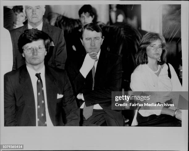 The launch of Brian Dale's book "Ascent to Power" was launched by Graham Freudenberg at Parliament House.The Premier listen as Graham Freudenberg...