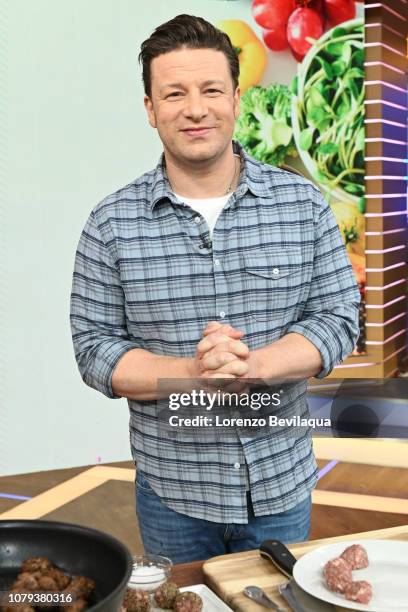 Jamie Oliver is a guest on "Good Morning America," on Tuesday, January 8 airing on the Walt Disney Television via Getty Images. JAMIE OLIVER