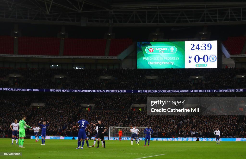 Tottenham Hotspur v Chelsea - Carabao Cup: Semi-Final First Leg