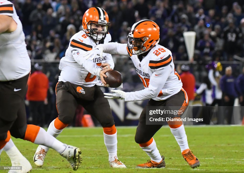 Cleveland Browns v Baltimore Ravens