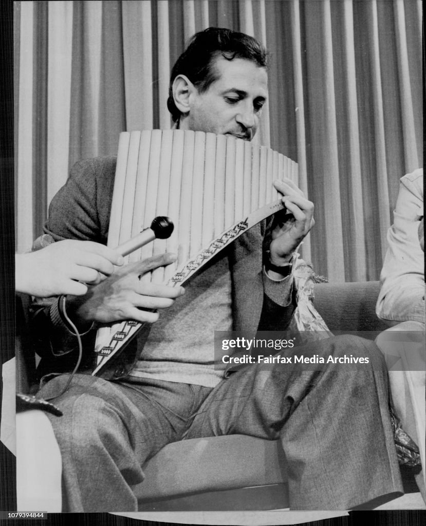 Gheorghe Zamfir greatest ***** on Pan flute lets arrived Sydney today to give concert around Australia.Zamfir play the Panflute modelled by Cellier.