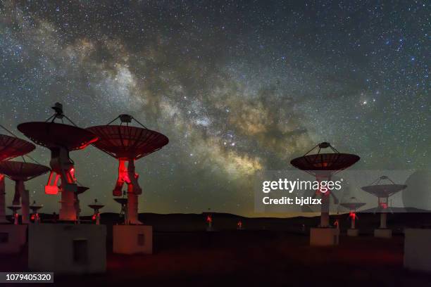 la matriz de imager de espectro radioeléctrico en la galaxia vía láctea - astrophysics fotografías e imágenes de stock