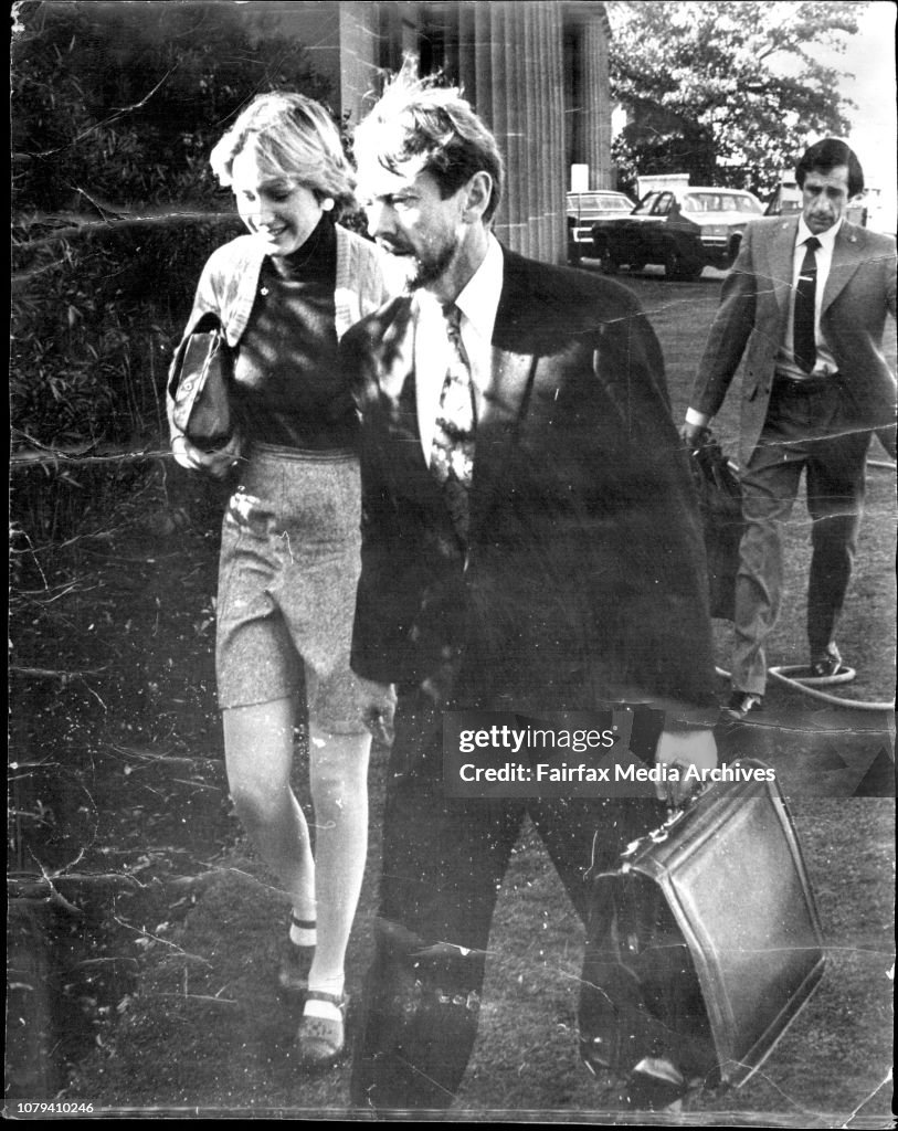 Scenes outside the High Court, Darlinghurst, before the start of the hearing by the Chief Justice, Sir Garfield Barwick, of an application for an injunction to stop the Australian Government holding a. joint. sitting of the House of Representatives and th