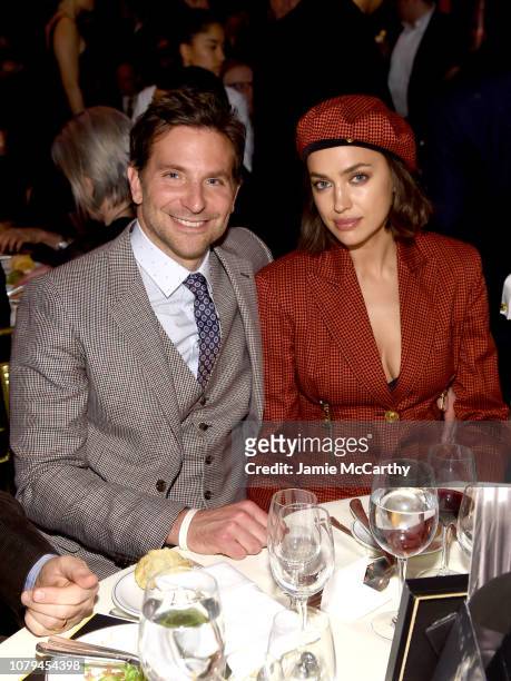 Bradley Cooper and Irina Shayk attend The National Board of Review Annual Awards Gala at Cipriani 42nd Street on January 8, 2019 in New York City.