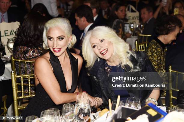 Lady Gaga and Cynthia Germanotta attend The National Board of Review Annual Awards Gala at Cipriani 42nd Street on January 8, 2019 in New York City.