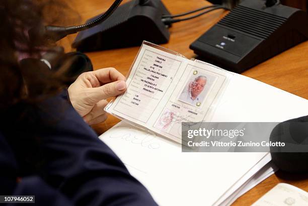 Alessandra Bucci, Police Commissioner of Genoa, attends a press conference on January 9, 2011 in Genoa, Italy. Carlo Trabona, a 74-year-old retired...