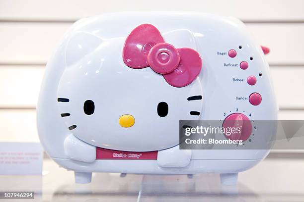 Hello Kitty toaster sits on display during the 2011 International Consumer Electronics Show in Las Vegas, Nevada, U.S., on Saturday, Jan. 8, 2011....