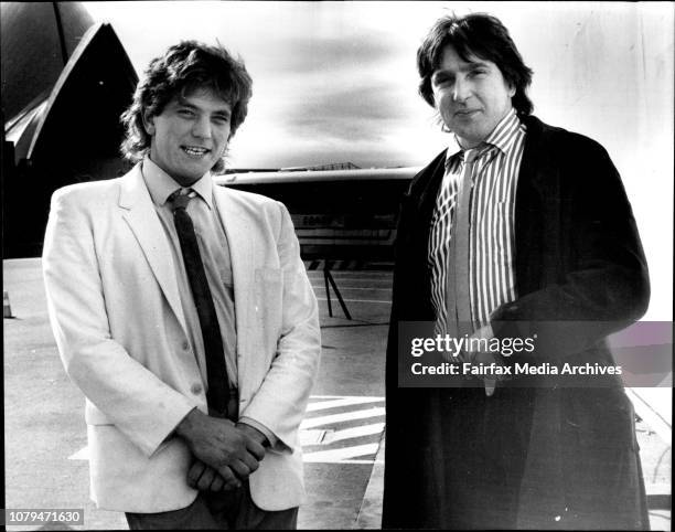 Rodney Monk and David Humphries at the Opera House next to the white board which is were they will co-ordinate the painting of a mural. July 07,...