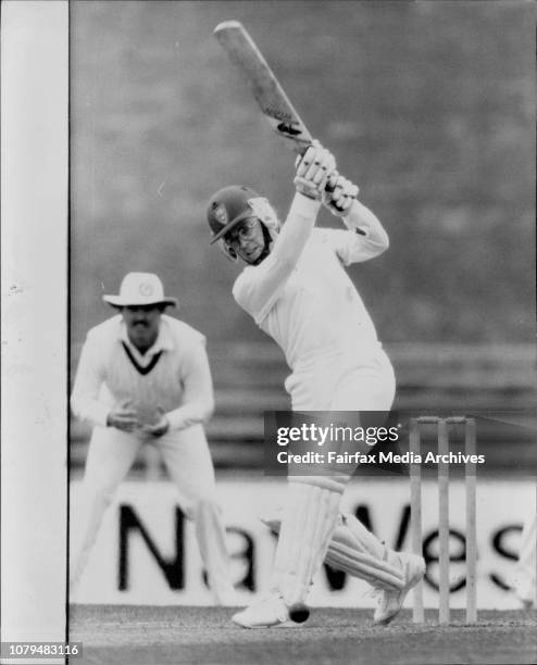 Vs Queensland at S.C.G. Wellham drives Thomson for 3.Interviewing NSW cricket captain Dirk Wellham is like quarrying granite with a nail file.The...