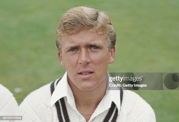 Surrey batsman Alec Stewart pictured at a pre season photocall head of the 1983 Cricket Season at the Oval in April 1983 in London, England.