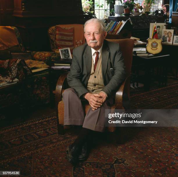 Lieutenant-General Sir John Bagot Glubb , aka Glubb Pasha, circa 1985. He led the Arab Legion of Transjordan from 1939 to1956.