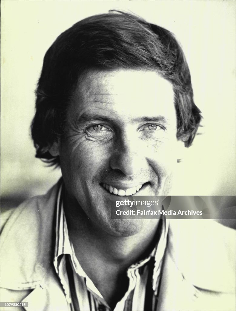 Portrait of Australian actor, Bruce Barry who is appearing in the play, "Habeas Corpus", pictured in Sun Herald office.