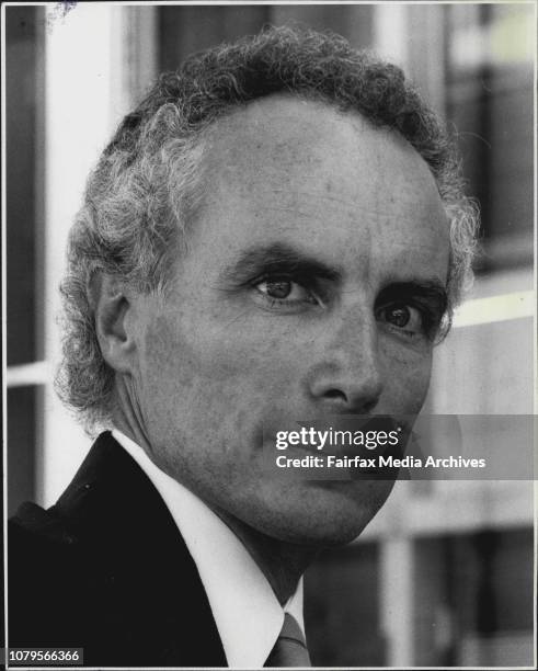 Pictures Of Alex Buzo, Playwright. Headshot Only Wanted, Taken in The Fairfax Building. October 02, 1985.