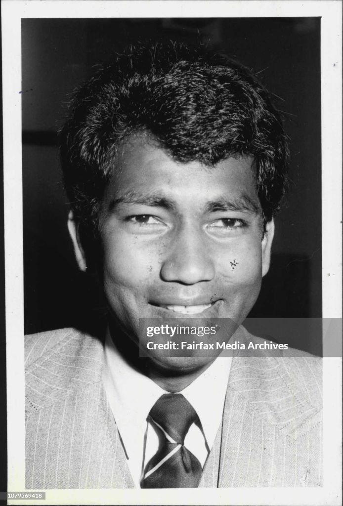 Portraits of West Indian cricketers. Alvin Kallicharran.