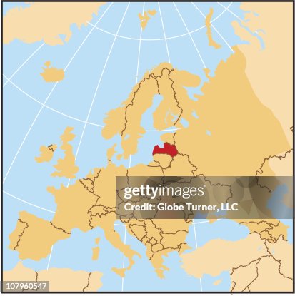 Latvia reference map Latvia reference map