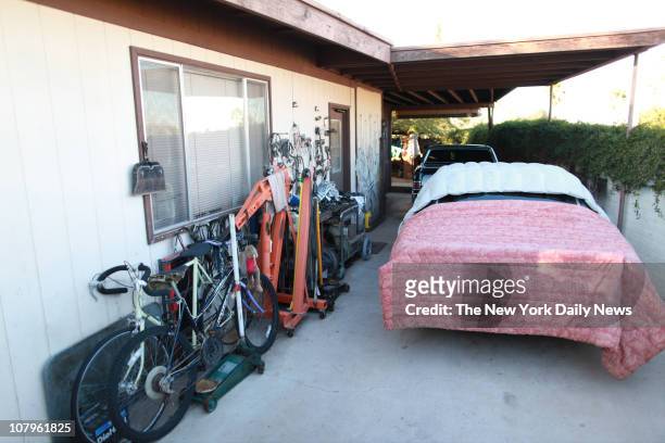 The outside of the home of Jared Lee Loughner is seen January 9, 2011 in Tucson, Arizona. Loughner has been arrested for the shooting rampage,...