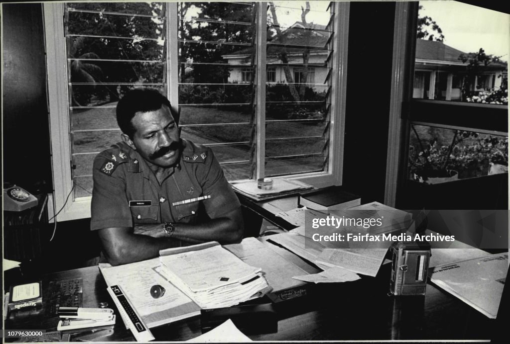 Maj. Gen. Sitiveni Rabuka - Military Leader Fiji. May 24, 1987 ...