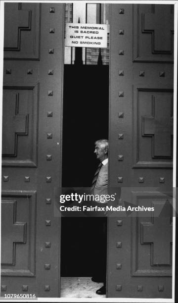 John Lanigan with the doors that dont work. February 01, 1990. .