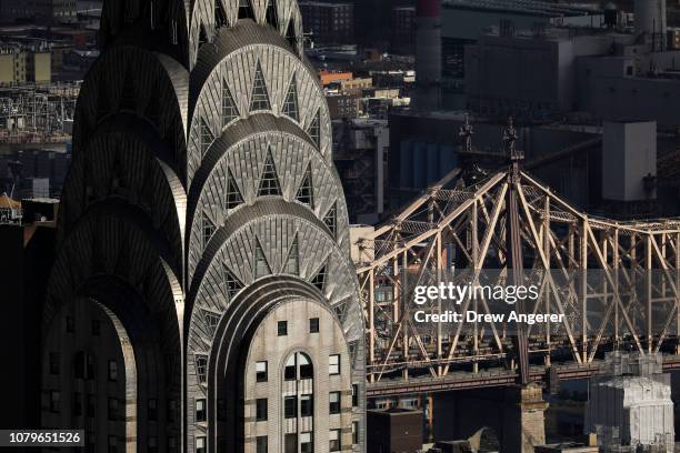 The Chrysler Building stands in Midtown Manhattan, January 9, 2019 in New York City. New York Citys iconic Chrysler Building has been put up for...