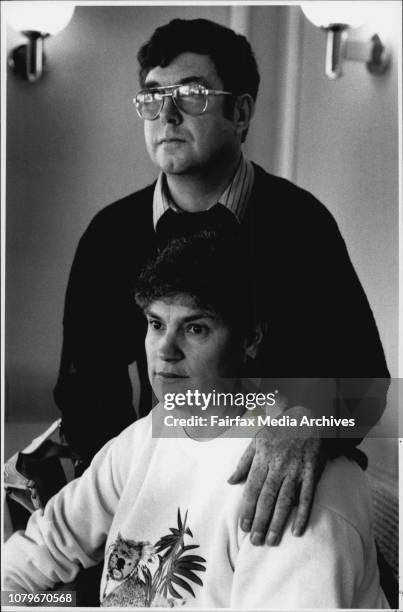 Cruise ship Fairstar fails to sail from Sydney.Bob and Yvonne Crow from Perth, been waiting 7mths for the trip.July 24, 1991. .