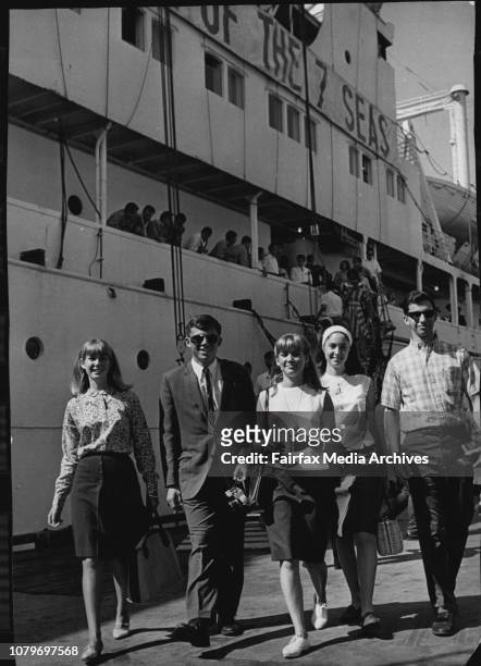 The student ship "Seven Seas" arrived in Sydney today and berthed at 7 W'loo. Soon after the ship tied up, most of the students aboard had left the...