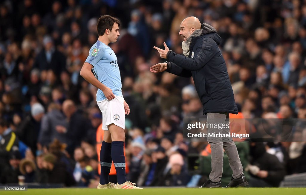 Manchester City v Burton Albion - Carabao Cup Semi Final: First Leg