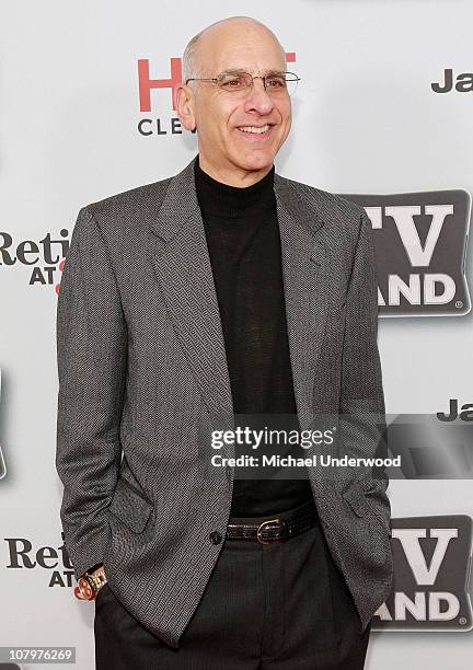 Actor George Wyner arrives at the "Hot In Cleveland" And "Retired At 35" premiere party at Sunset Tower on January 10, 2011 in West Hollywood,...