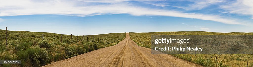 Dirt road on the plains